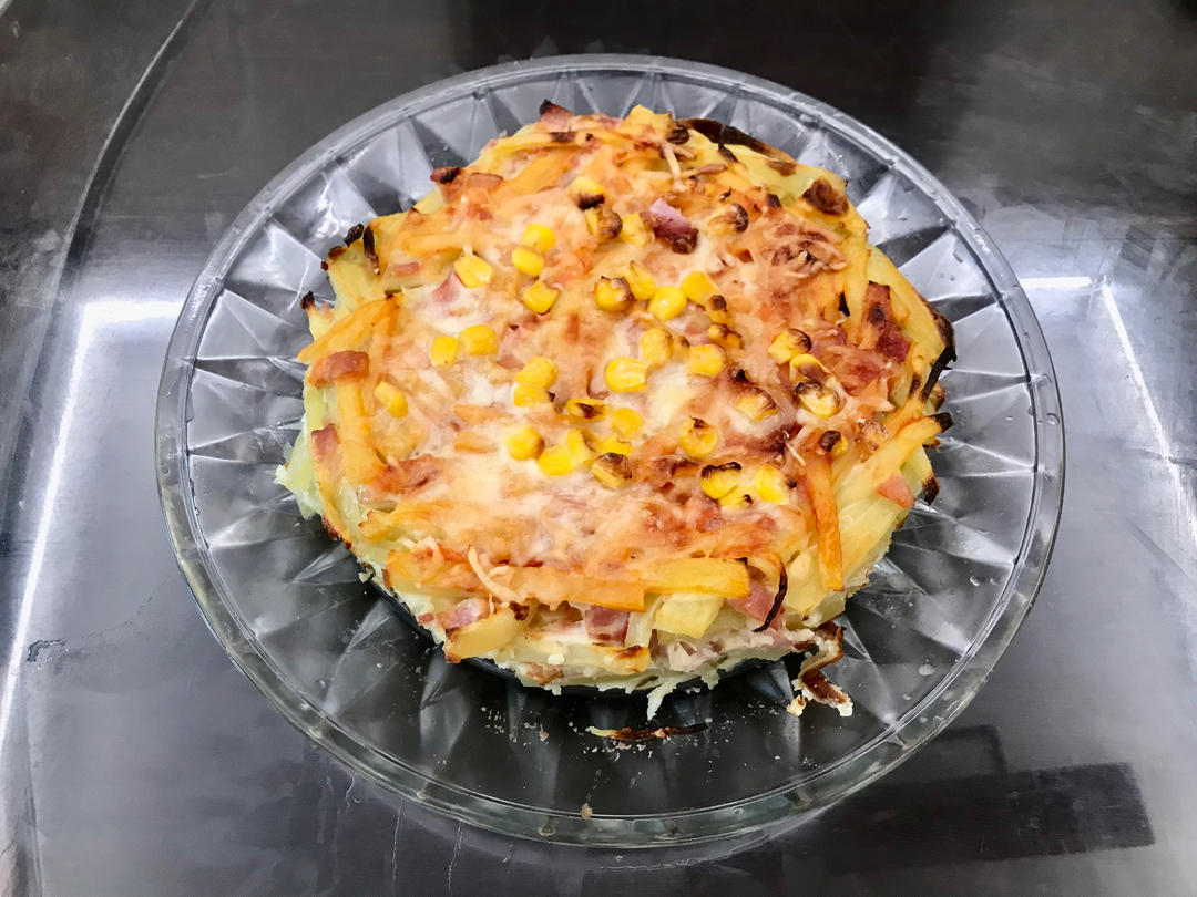 马苏里拉烤土豆饼（披萨）快手早餐