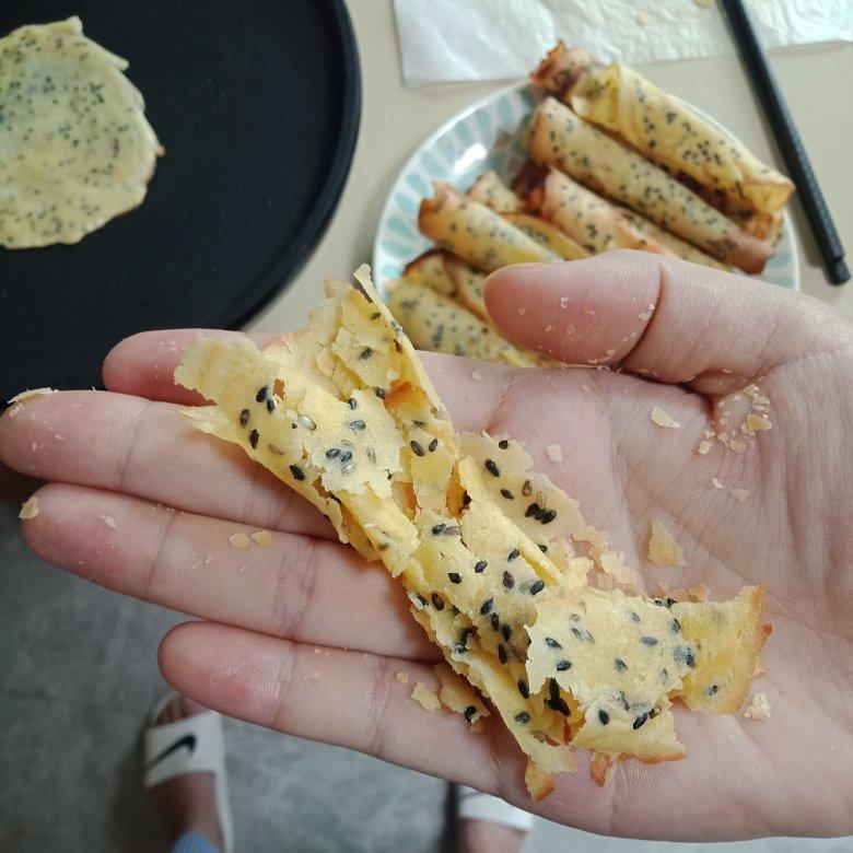 电饼铛做酥脆蛋卷傻瓜式操作超美味！！（详细讲解附自制超实用工具）