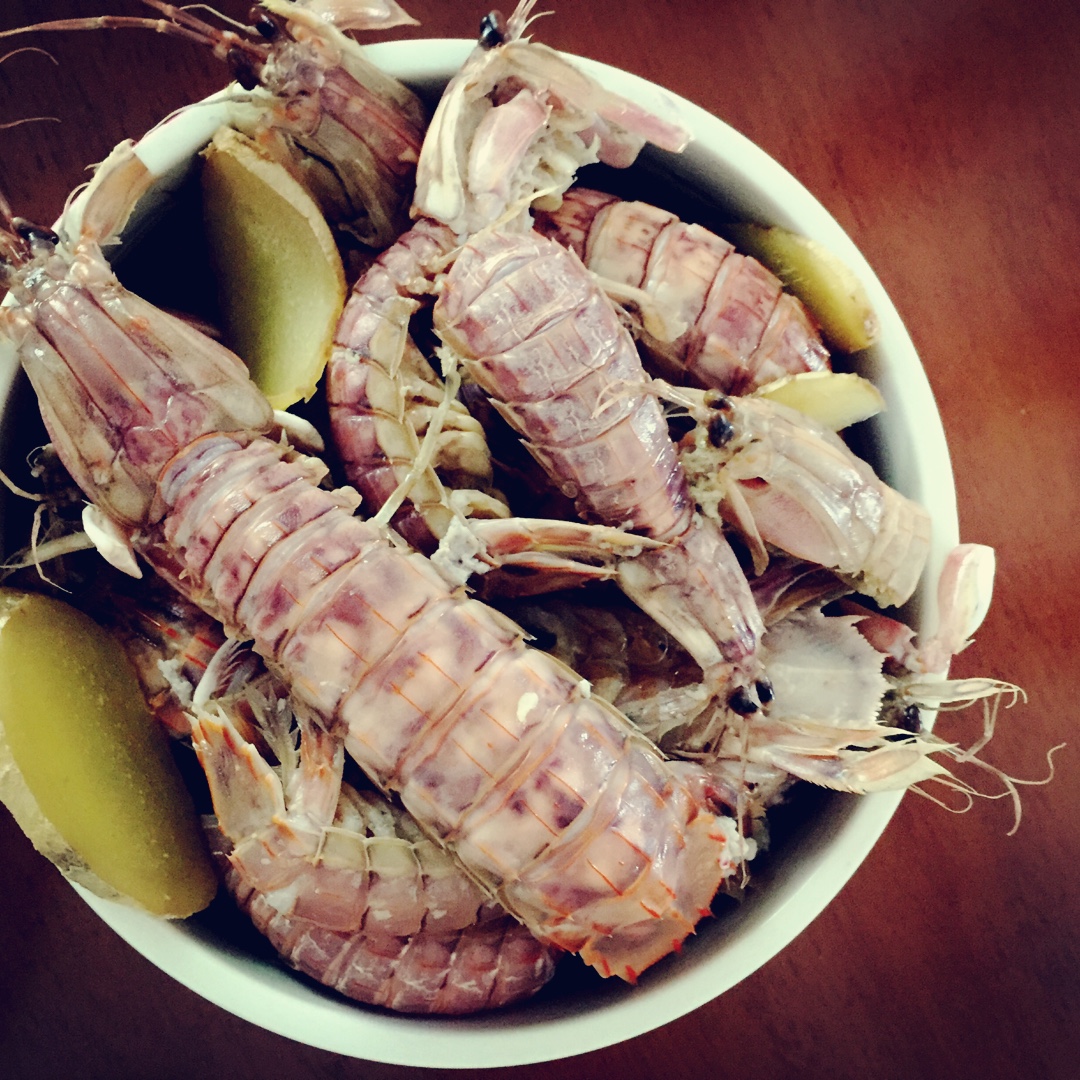 礑礑做的盐水濑尿虾