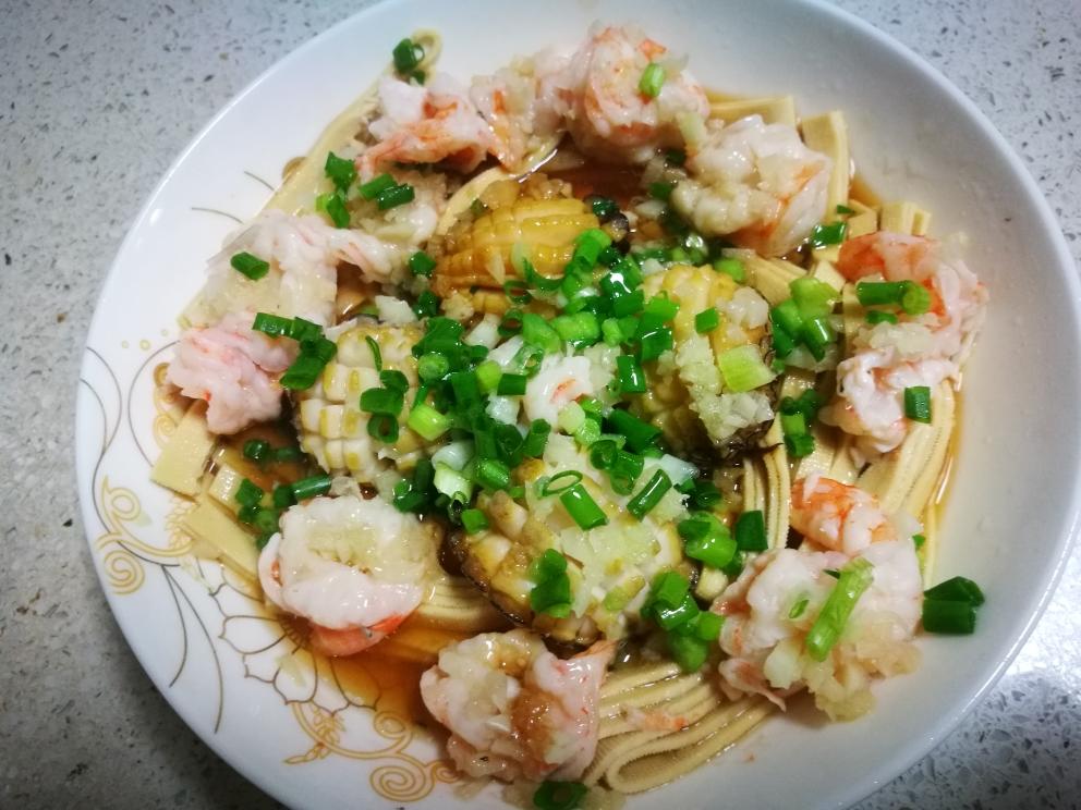 葱油鲍鱼虾仁