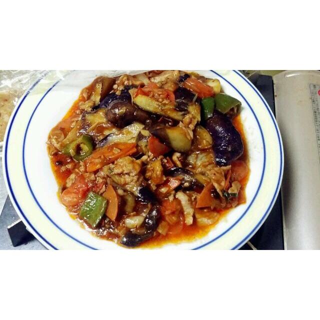 红烧肉沫茄子