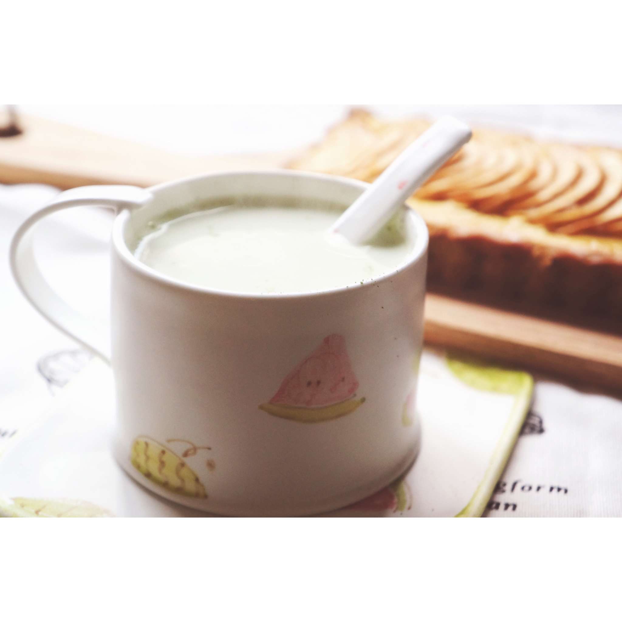 成熟口味抹茶拿铁