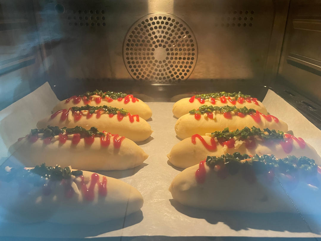 培根火腿香葱芝士面包