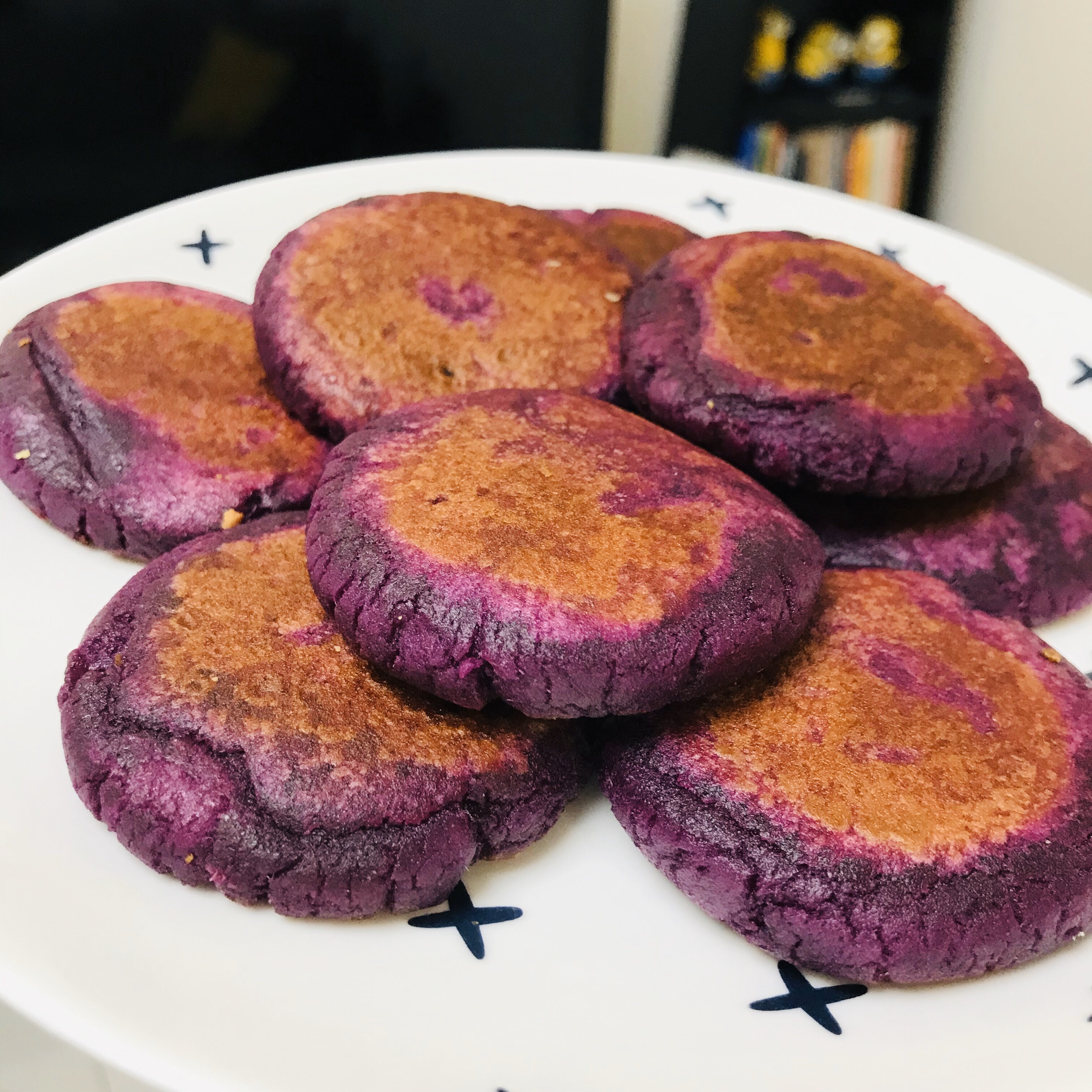 糯米紫薯小饼的做法