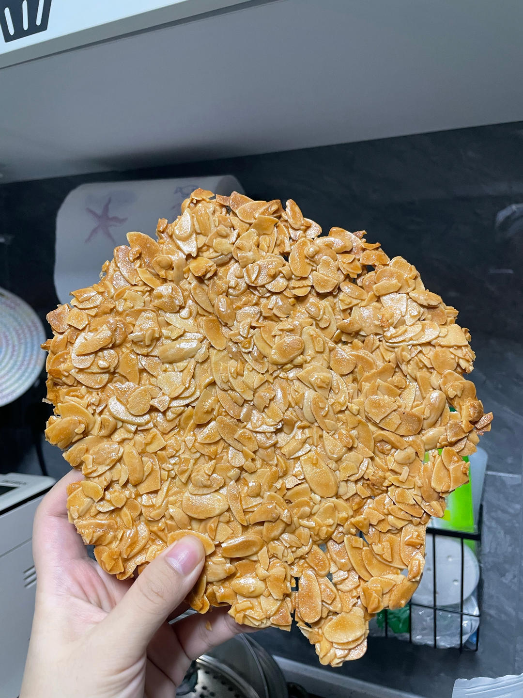 嘎嘣脆倍儿香的～杏仁瓦片脆