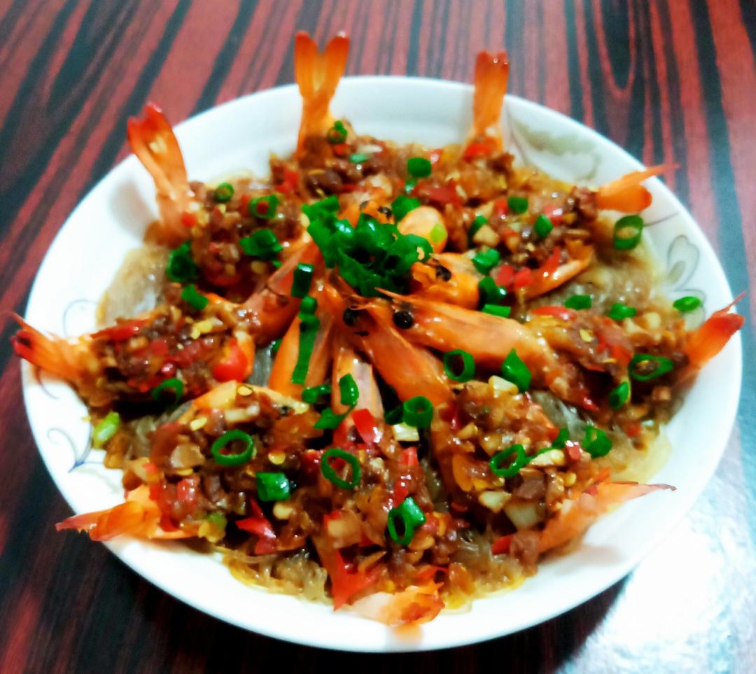 【蒜蓉开背虾】蒸出新鲜美味！