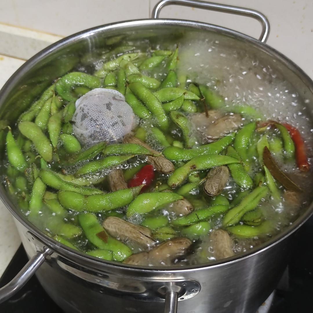 夏日必备煮五香毛豆花生🥜