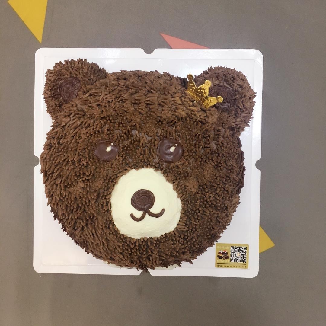 nn瑛子做的萌萌熊蛋糕