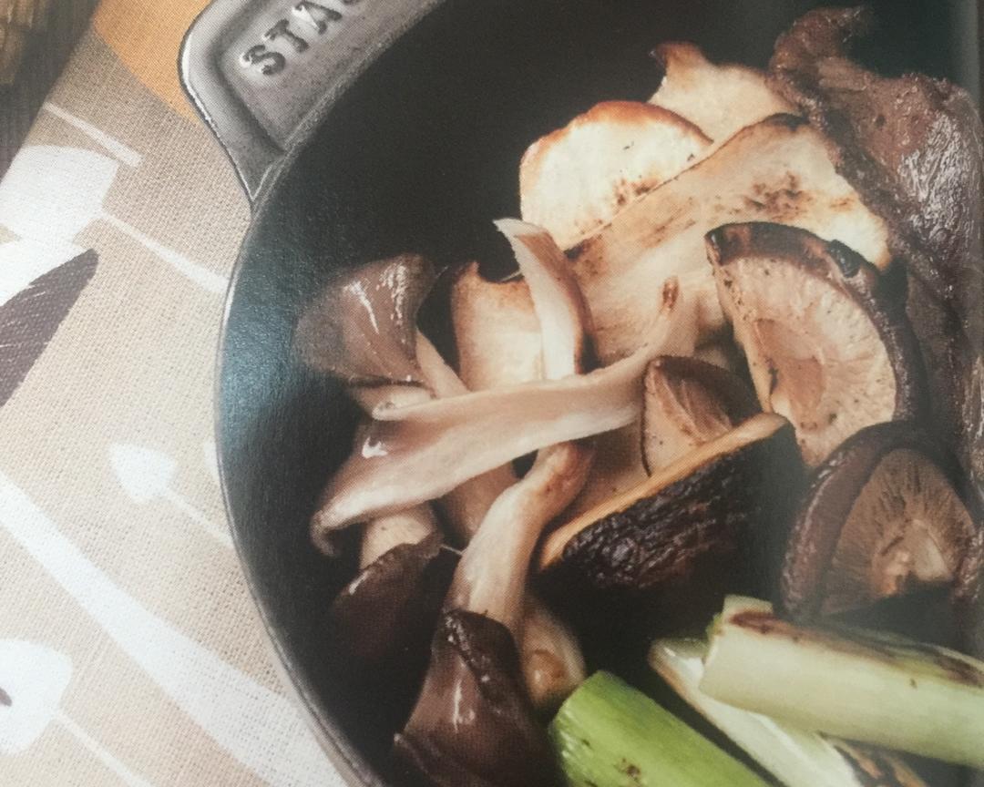 炒菇拌烤牛外脊