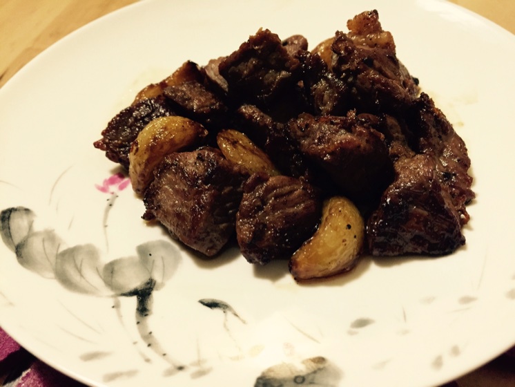 黑蒜子牛肉粒