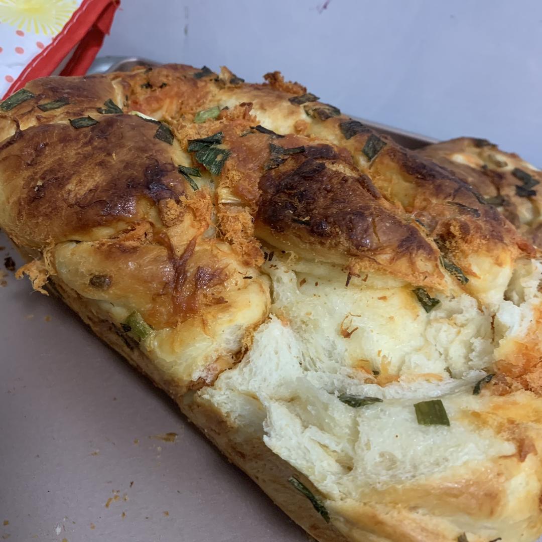 香葱肉松手撕吐司