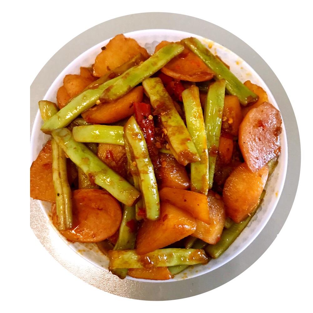 超级下饭的家常菜：豆角炒土豆还是土豆炒豆角反正有豆角土豆