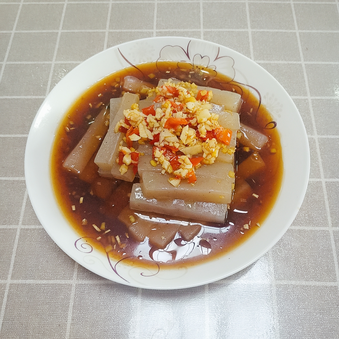 凉拌魔芋豆腐的做法 步骤9