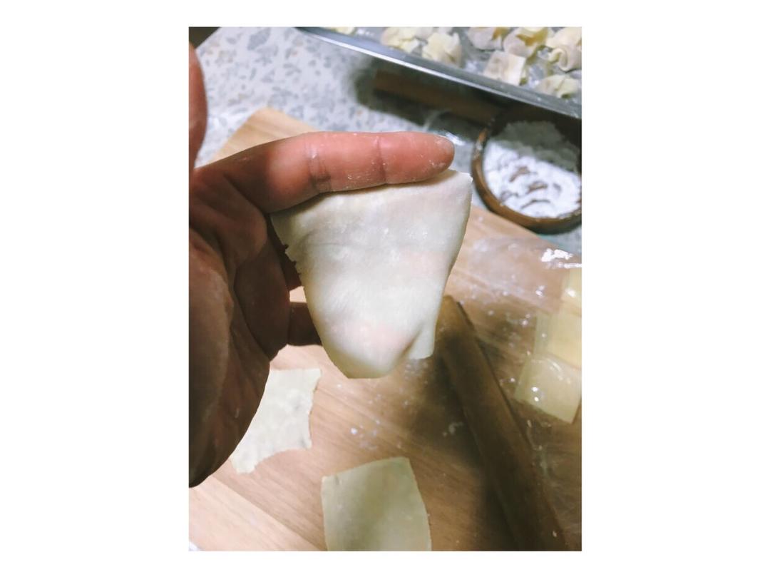 自己做馄饨皮、云吞皮