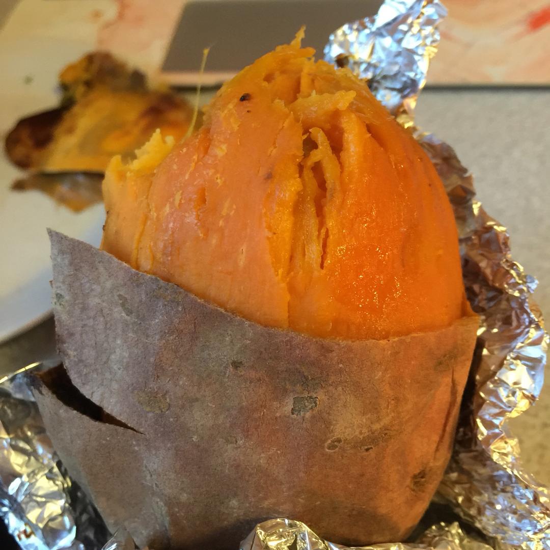 烤地瓜（烤箱初试）