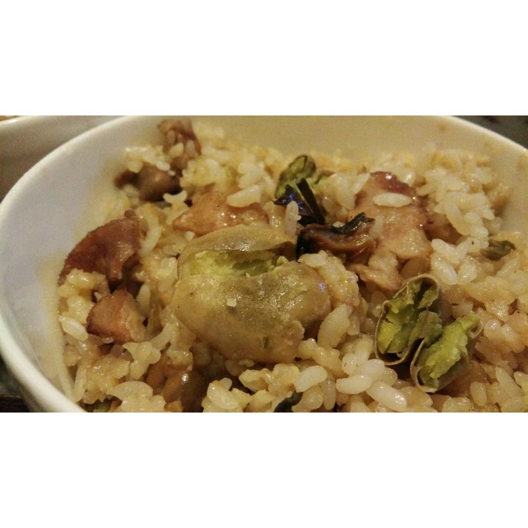 香肠蚕豆饭（简单易做零失败
