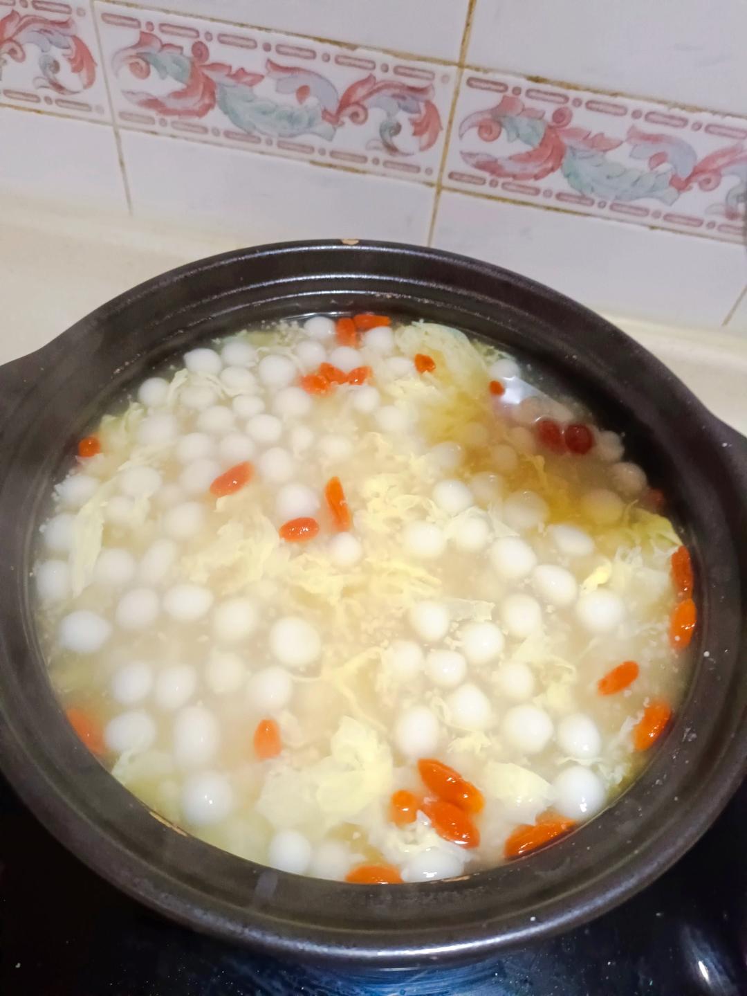 蛋花酒酿圆子