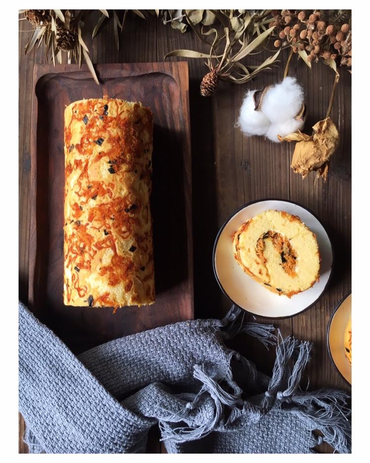 香葱肉松肥蛋糕卷～