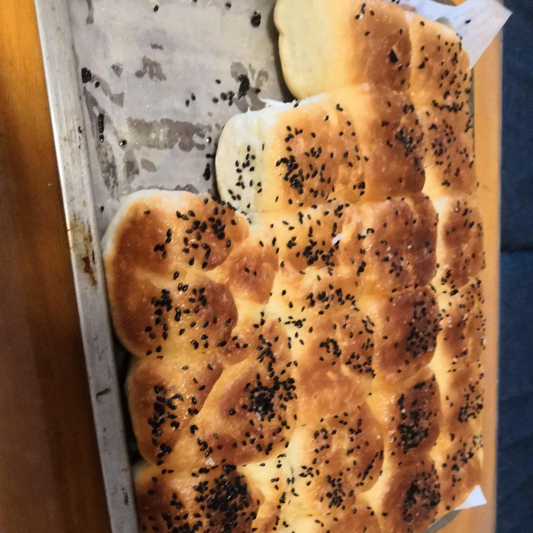 蜂蜜脆底小面包（一次发酵）