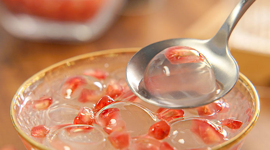 你尝过红宝石的味道吗?这大概是最简单且颜值最高的红石榴果冻教程!