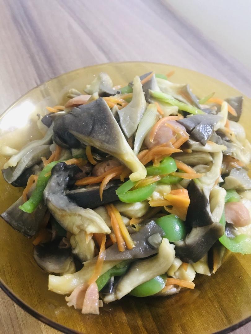 素炒平菇