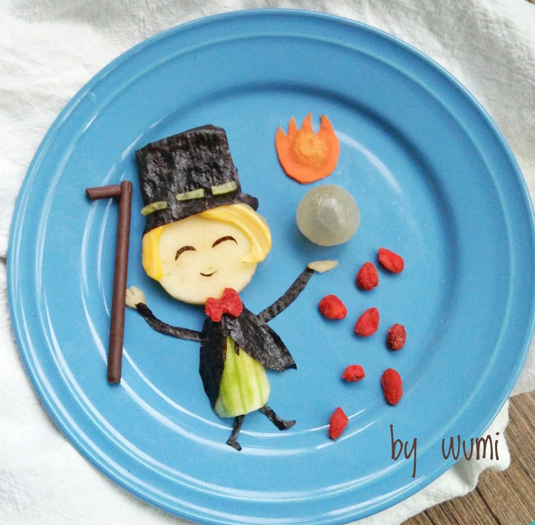 乌米-9做的宇航员早餐拼盘