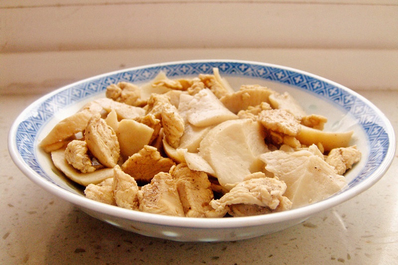黑椒杏鲍菇炒鸡丁