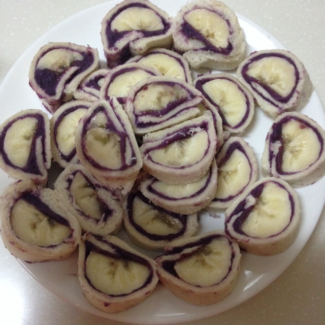 香蕉紫薯卷