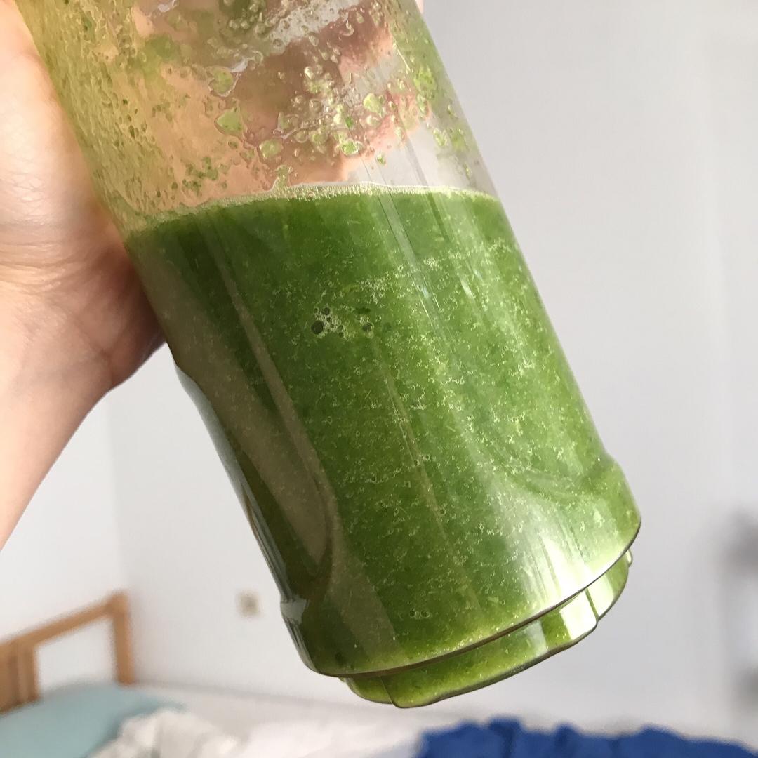 清爽绿绿smoothie的做法