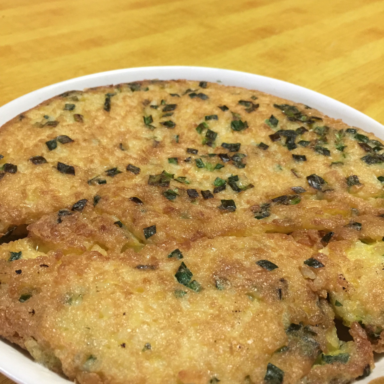 剩米饭鸡蛋煎饼