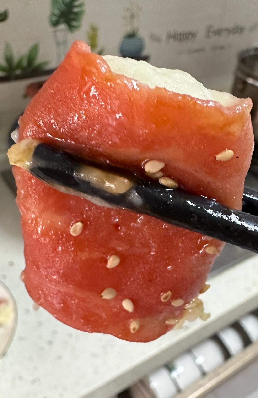 馋哭隔壁小孩❗️土豆新吃🔥照烧土豆泥培根卷