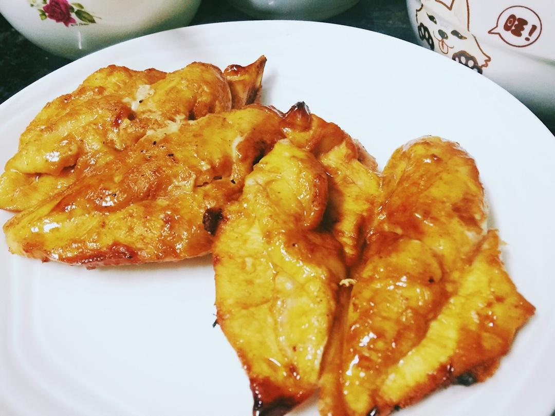 酷炫屌炸天好吃的煎鸡胸肉（香蒜蜂蜜煎鸡胸肉）