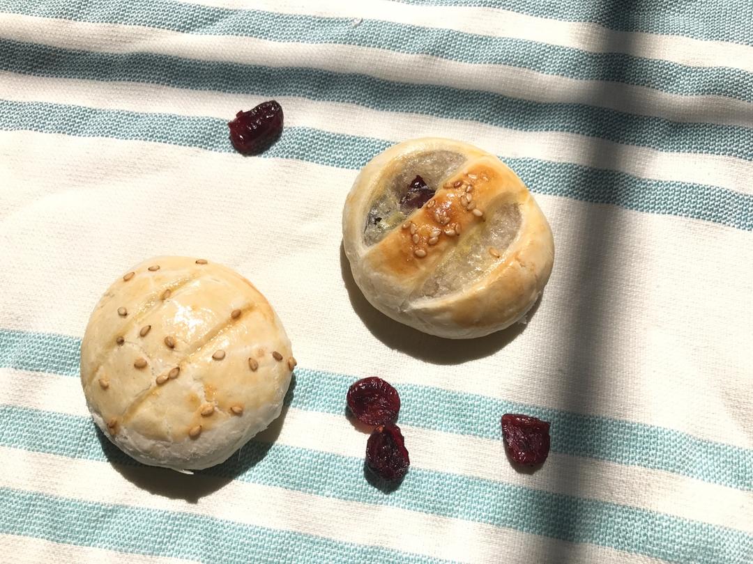 老婆饼 蔓越莓糯米馅 黄油版