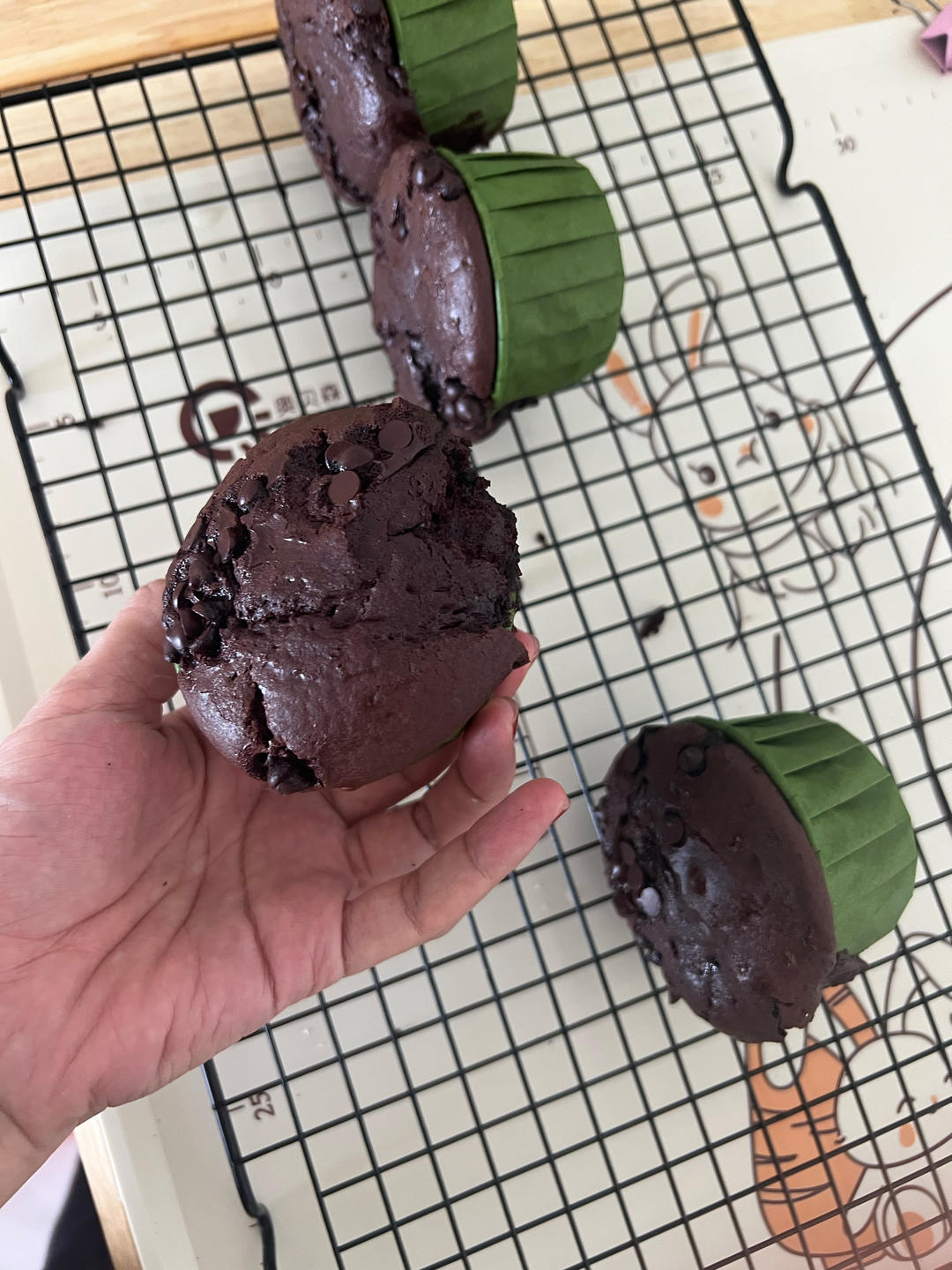 在家做巧克力蘑菇头麦芬蛋糕🍫