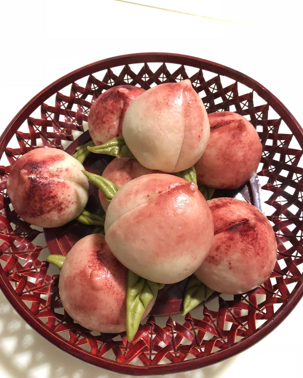 寿桃馒头（水蜜桃馒头）