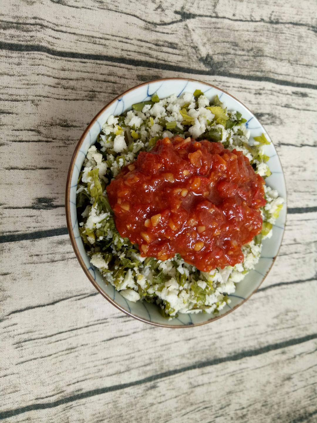 芹菜麦饭