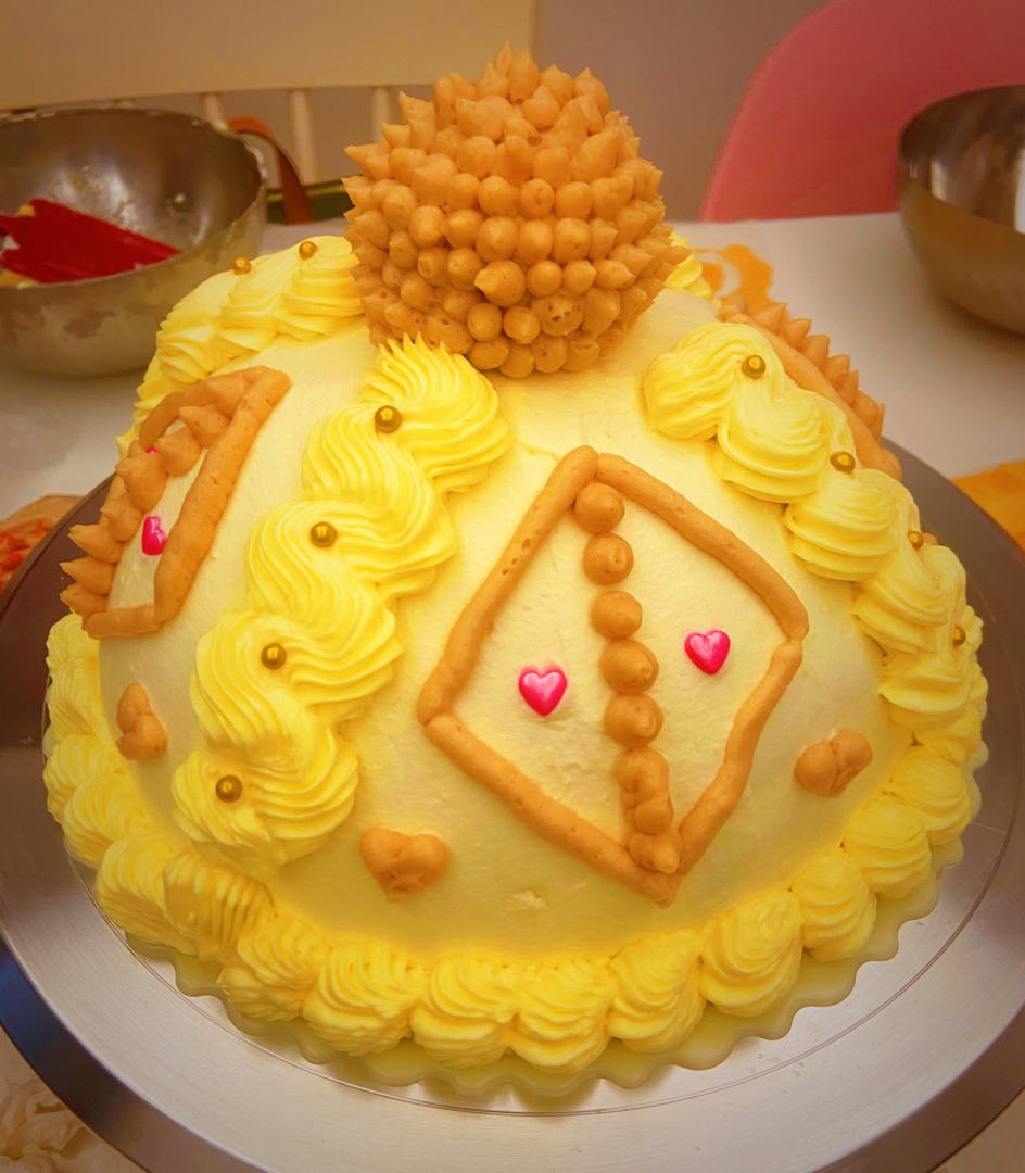 草莓奶油毛线帽蛋糕