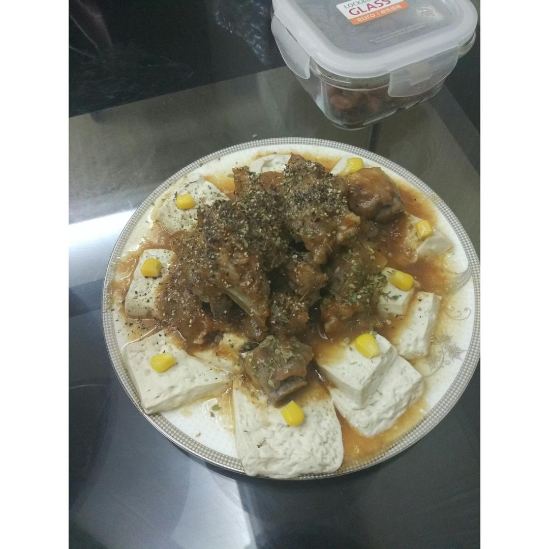 排骨蒸豆腐