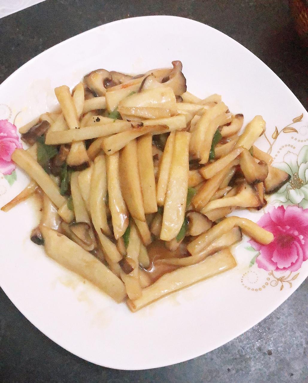爆炒杏鲍菇