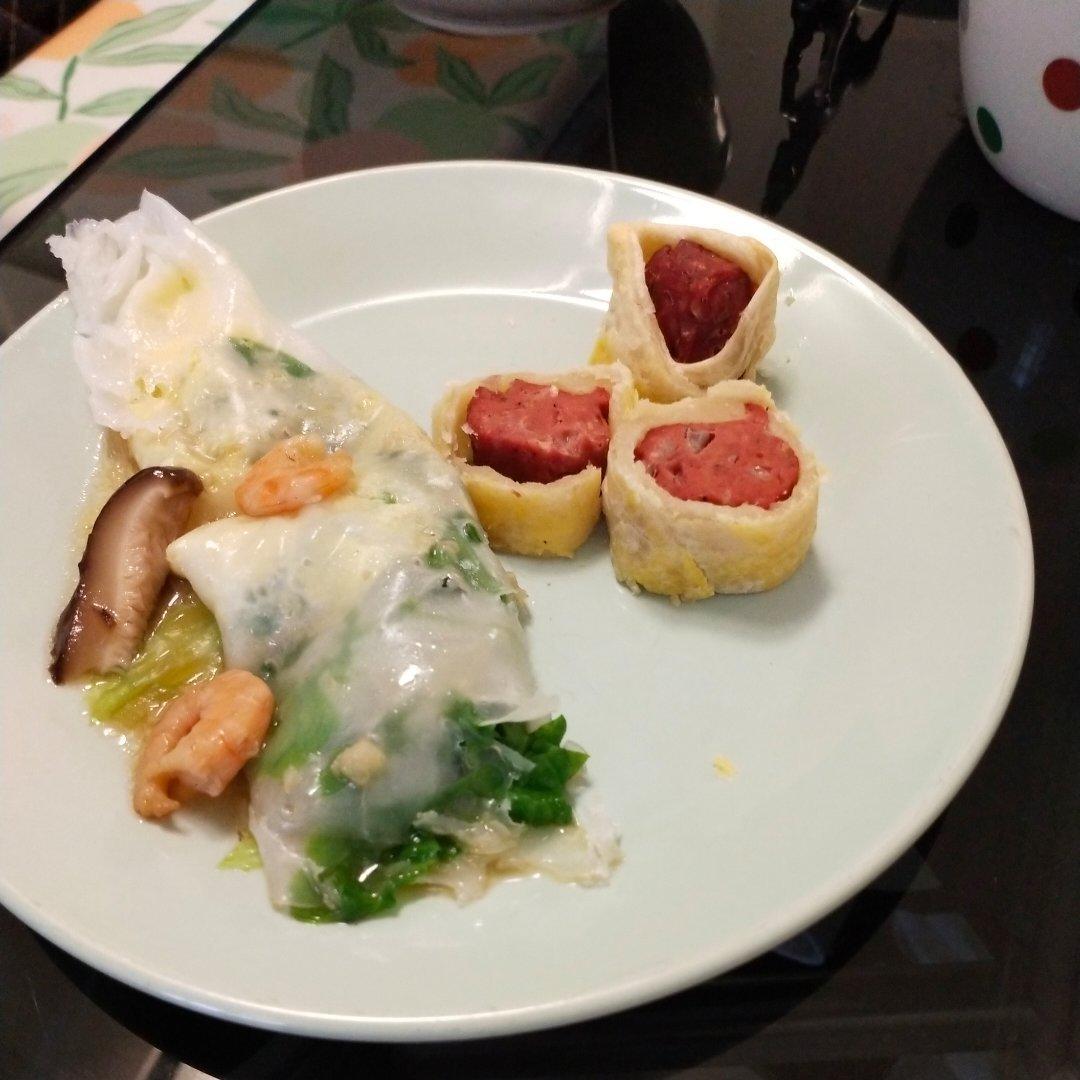 🍕手抓饼烤肠卷
