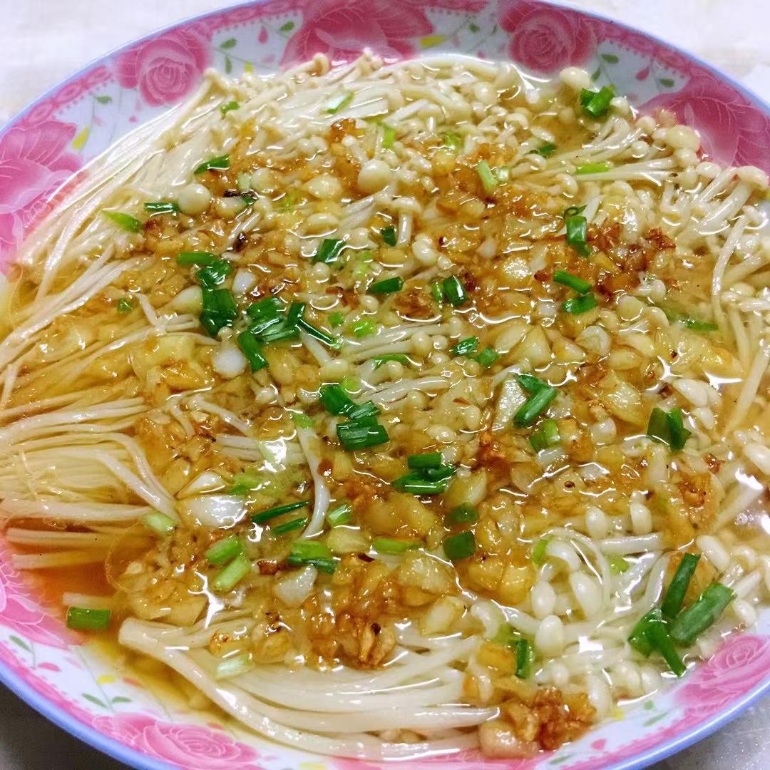 蒜蓉蒸金针菇
