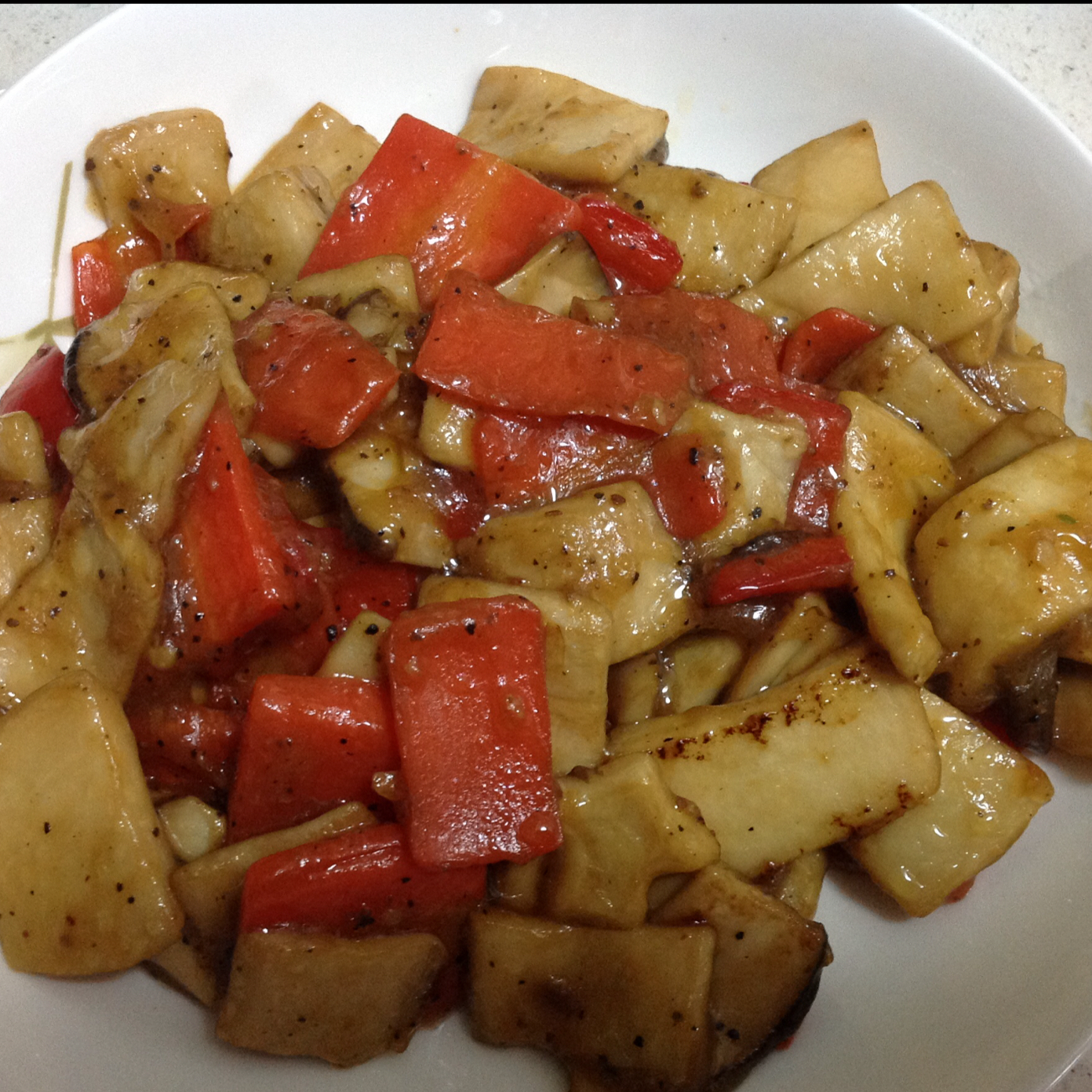 老丁的私房菜-美极杏鲍菇