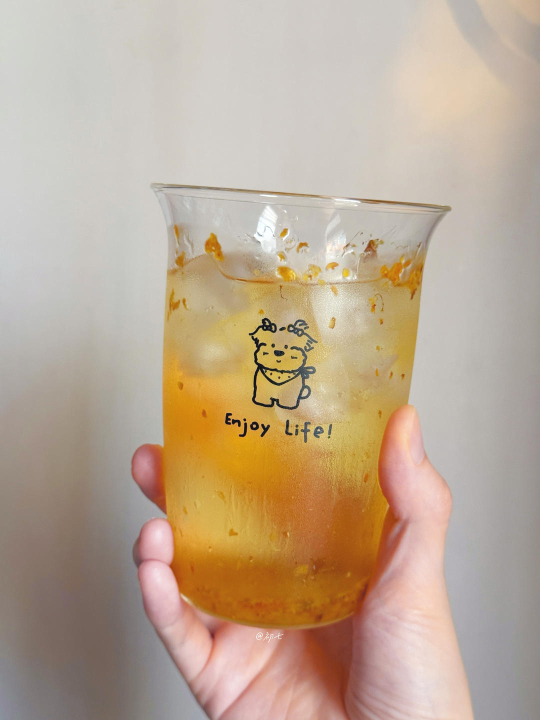 桂花椰椰冰茶