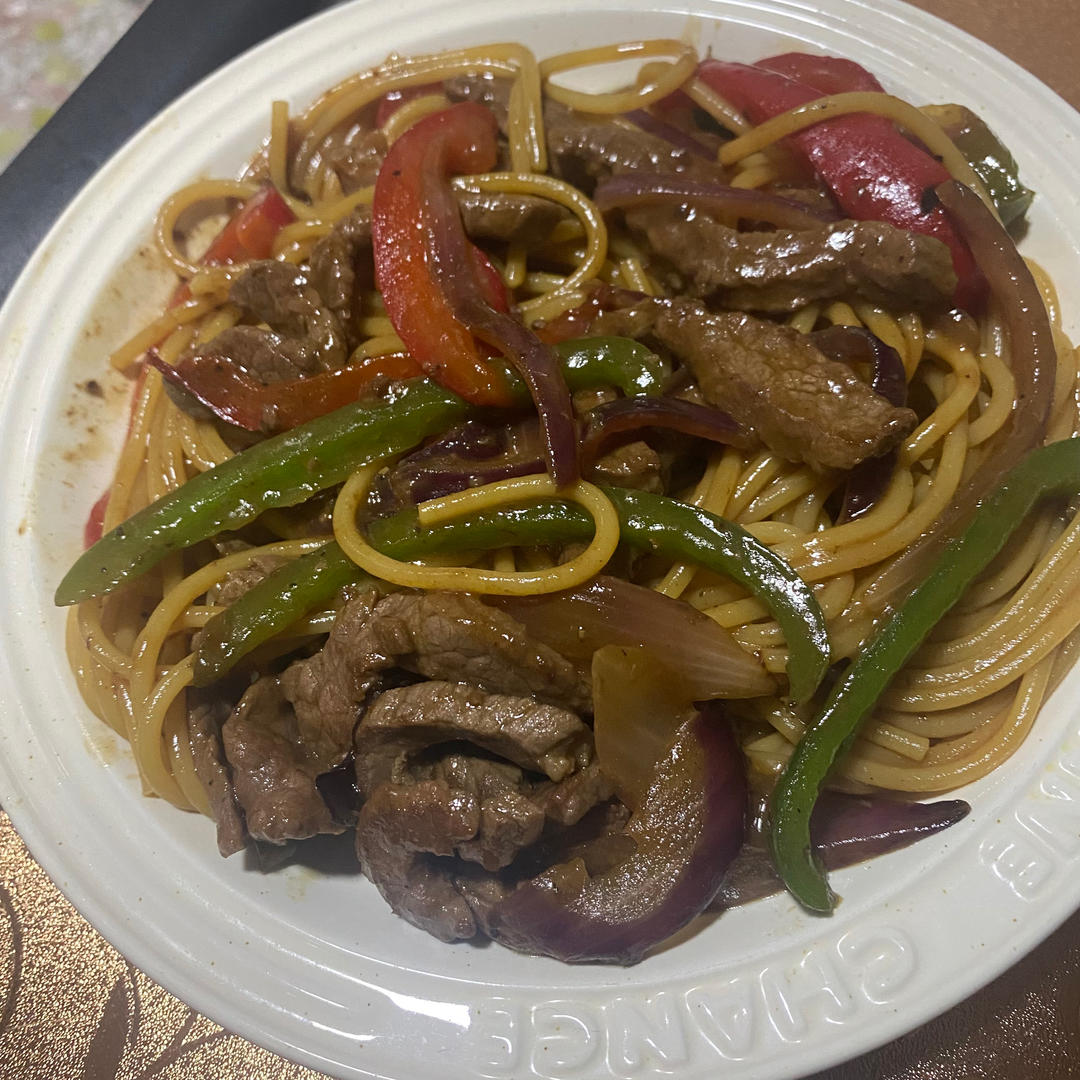 味道不输西餐厅的黑椒牛柳意面