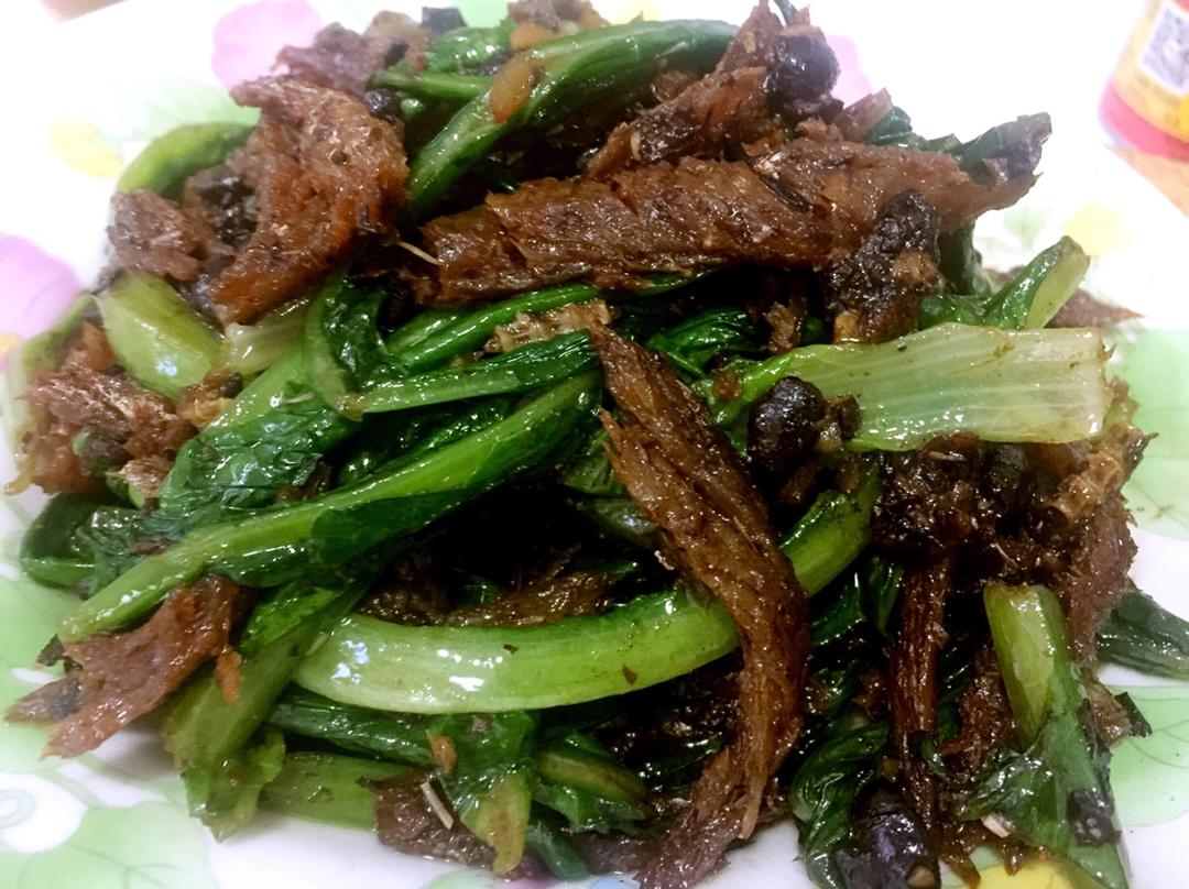 豆豉鲮鱼油麦菜