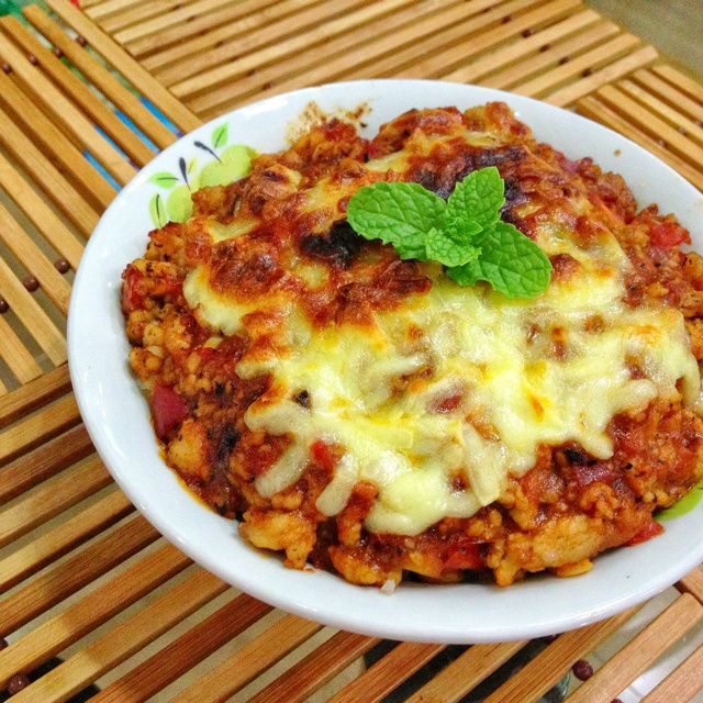 蕃茄肉酱奶酪焗饭