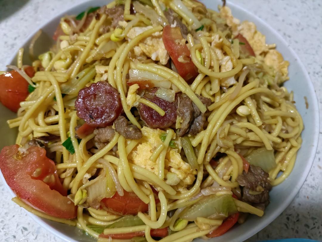 三丝炒面：炒面如何不粘锅