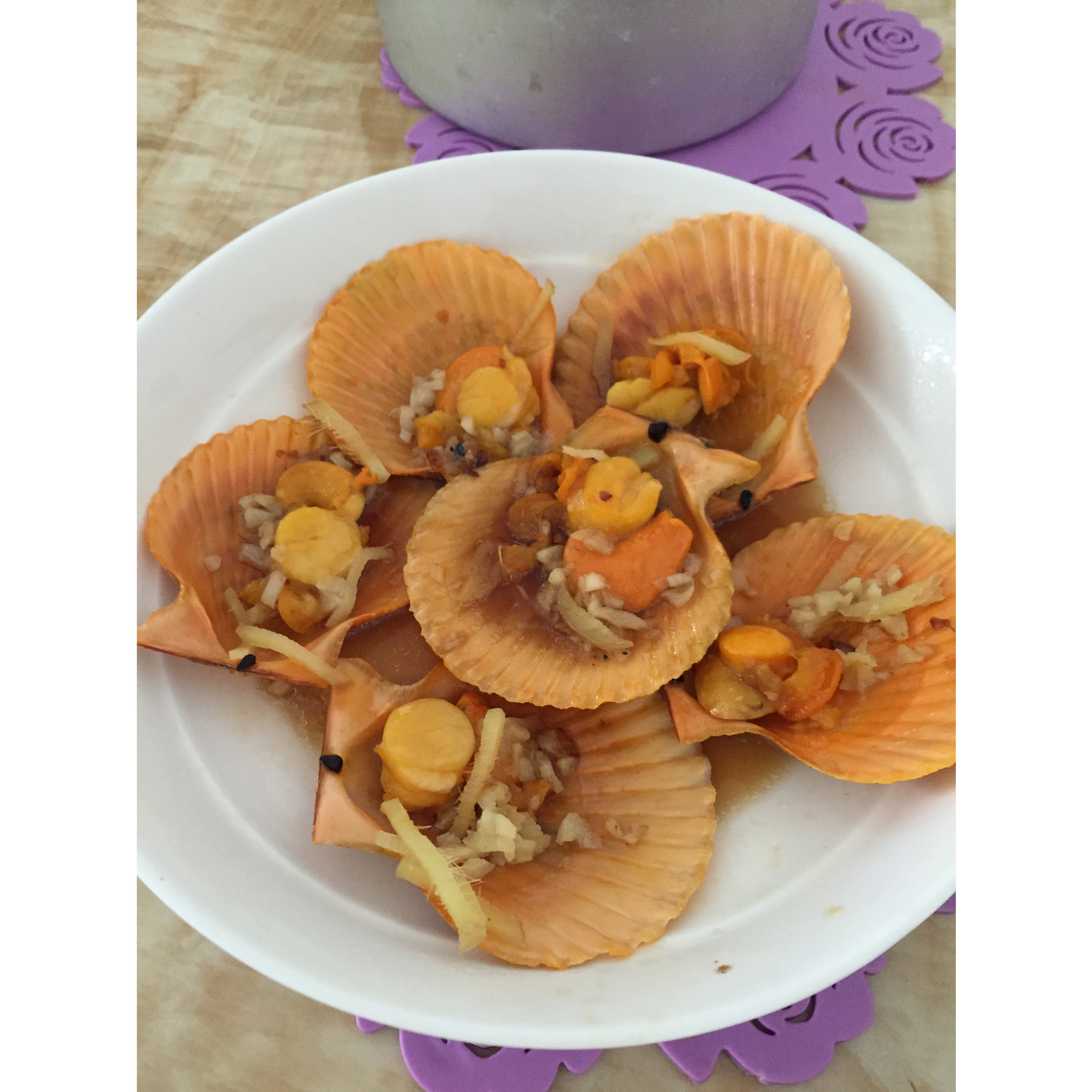 蒜蓉粉丝蒸扇贝