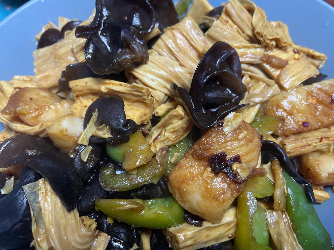 比肉还好吃的烧腐竹