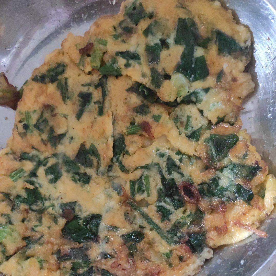 菠菜鸡蛋饼